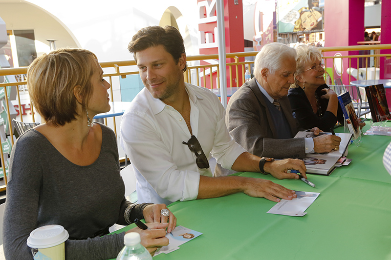 DAYS OF OUR LIVES -- "Universal Fan Event" -- Pictured: (l-r) Arianne Zucker, Greg Vaughan, Bill Hayes, Susan Seaforth Hayes -- (Photo by: Vivian Zink/NBC)