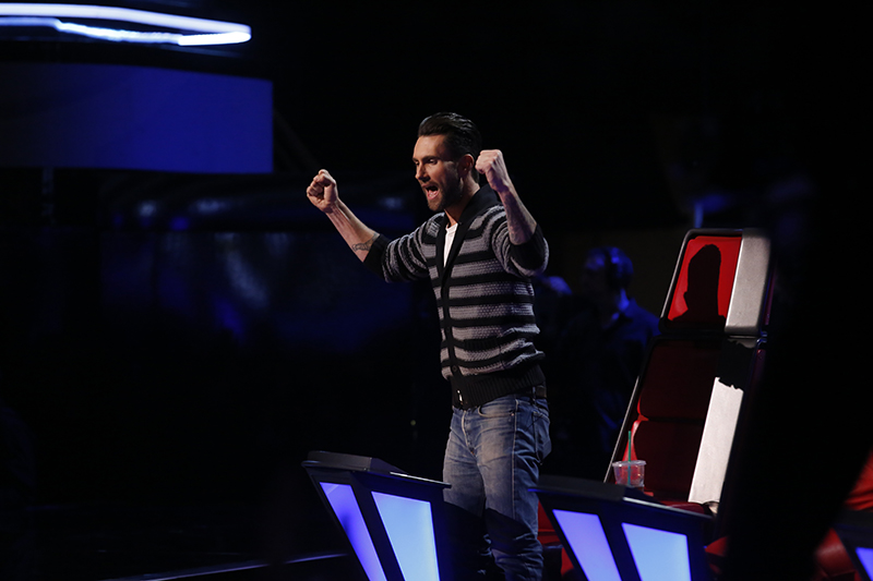 THE VOICE -- "Live Show" Episode 515B -- Pictured: Adam Levine -- (Photo by: Trae Patton/NBC)