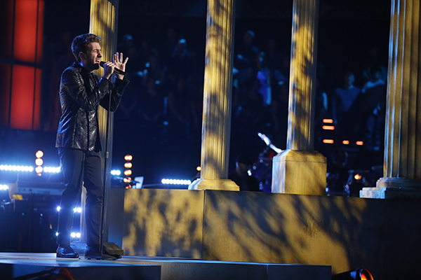 THE VOICE -- "Live Show" Episode 519A -- Pictured: Will Champlin -- (Photo by: Trae Patton/NBC)