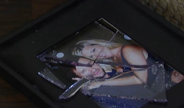The broken picture is symbolic of the break in Carly and Franco’s relationship. Photo courtesy of ABC Productions.