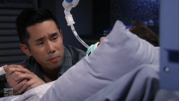 Brad holds vigil for Lucas.