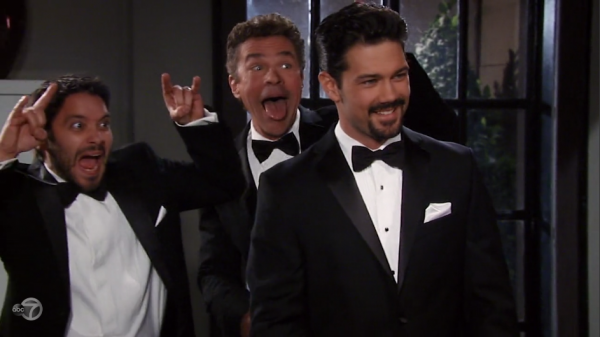 Mac and Dante photobomb.